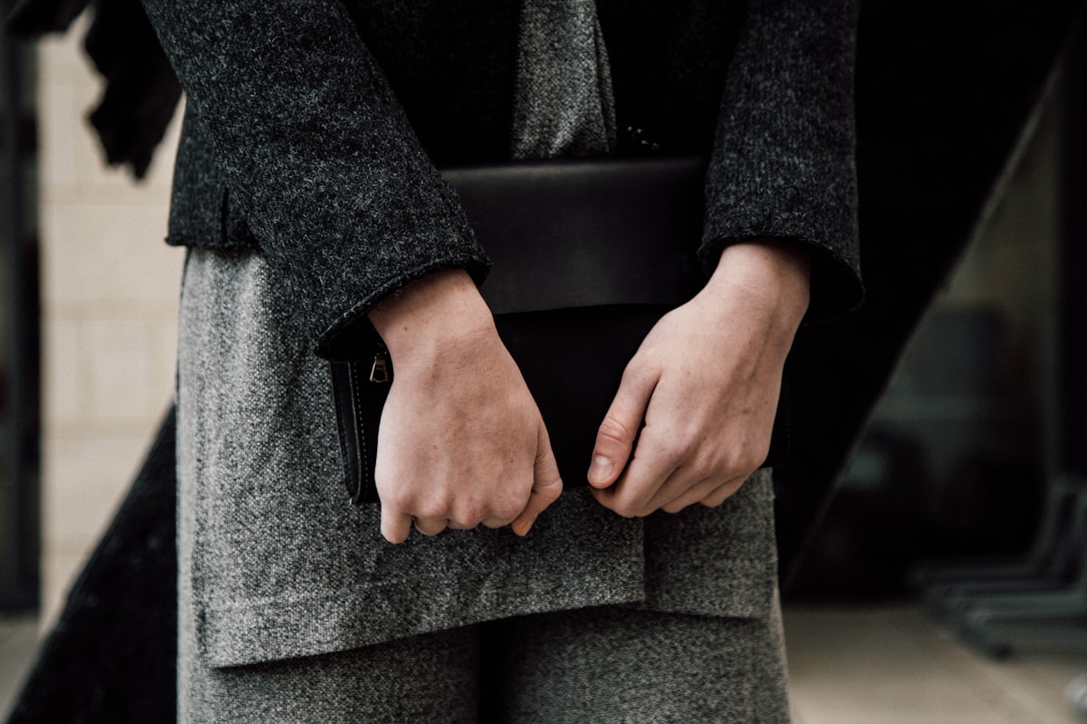 Girdwood Boiled Wool Structured Handbag
